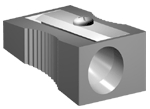 Zinc Alloy Pencil Sharpener